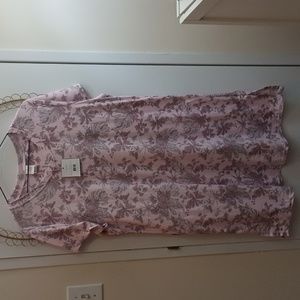 Mia & Tess Sleep Dress Erica Enchantment Short Sleeve Nightshirt Size L
